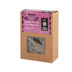 Homebase Yellow Zinc Plated Single Thread Screw 4 X 65mm 100 Pack -COMMAND Sales Store 13151177 2134920815709909