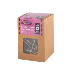 Homebase Yellow Zinc Plated Single Thread Screw 5 X 65mm 100 Pack -COMMAND Sales Store 13151180 3274920815793714