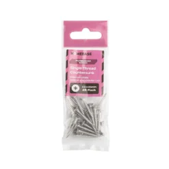 Homebase Stainless Steel Single Thread Screw 3.5 X 25mm 25 Pack -COMMAND Sales Store 13151187 1674920815894352