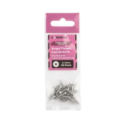 Homebase Stainless Steel Single Thread Screw 3 X 12mm 25 Pack -COMMAND Sales Store 13151194 1294920815917329