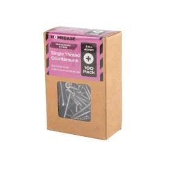 Homebase Stainless Steel Single Thread Screw 3.5 X 40mm 100 Pack -COMMAND Sales Store 13151208 1974920816109218