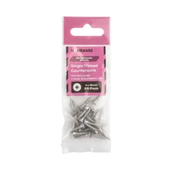 Homebase Stainless Steel Single Thread Screw 4 X 16mm 25 Pack -COMMAND Sales Store 13151212 7564920816098799