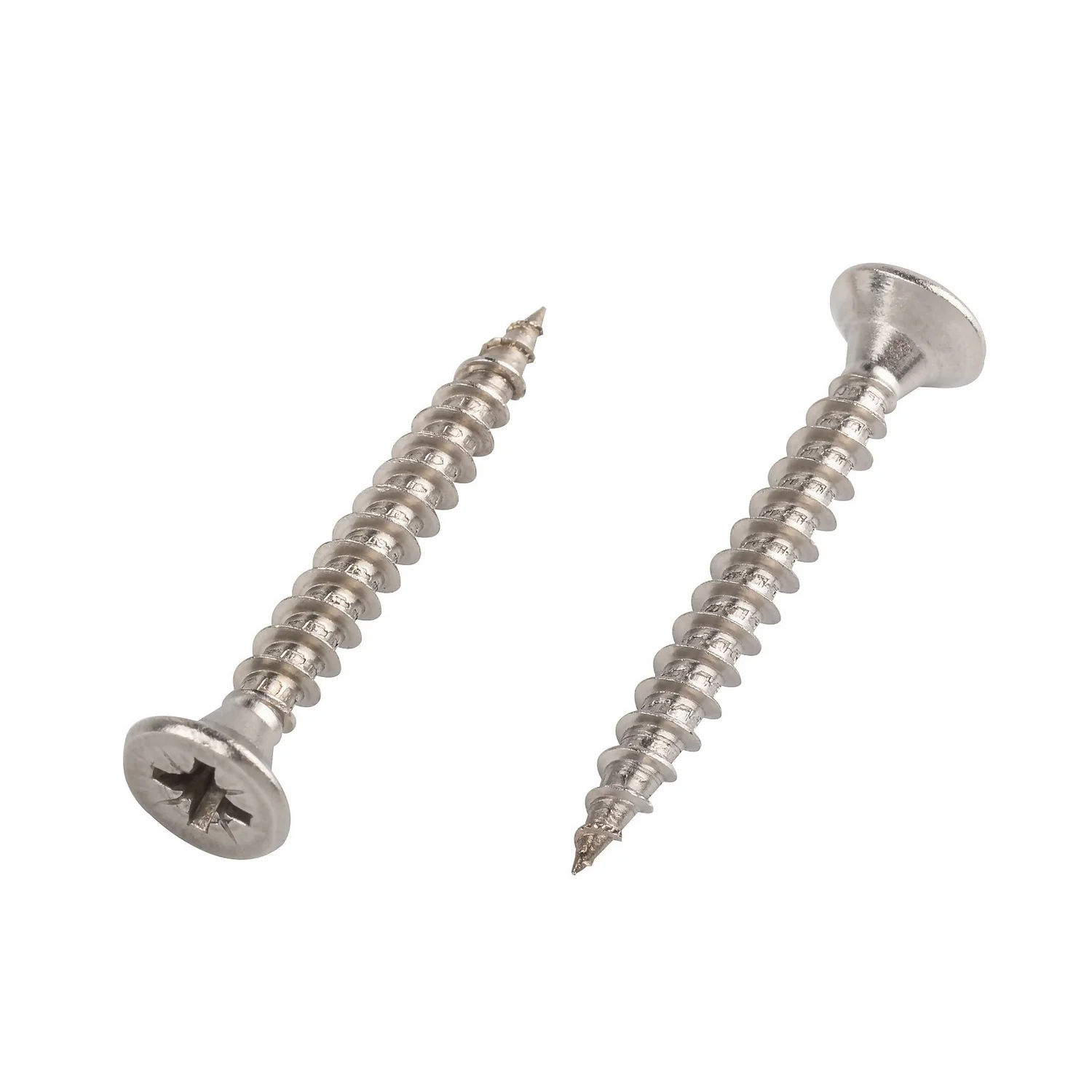 Homebase Stainless Steel Single Thread Screw 5 X 40mm 100 Pack 1 Homebase Stainless Steel Single Thread Screw 5 X 40mm 100 Pack