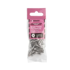 Homebase Stainless Steel Single Thread Screw 5 X 20mm 25 Pack -COMMAND Sales Store 13151229 6574920816283698