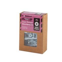 Homebase Zinc Plated Twin Thread Screw 4 X 40mm 100 Pack -COMMAND Sales Store 13151246 1944920816693780