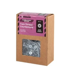 Homebase Zinc Plated Twin Thread Screw 4 X 50mm 100 Pack -COMMAND Sales Store 13151249 6384920818219919