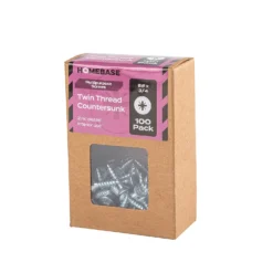 Homebase Zinc Plated Twin Thread Screw 4 X 20mm 100 Pack -COMMAND Sales Store 13151254 1344920818168559
