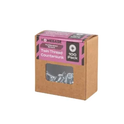 Homebase Zinc Plated Twin Thread Screw 3.5 X 12mm 100 Pack -COMMAND Sales Store 13151256 5834920816901728