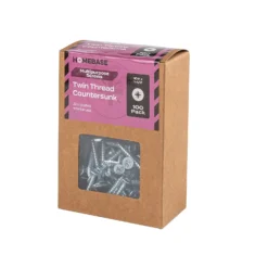 Homebase Zinc Plated Twin Thread Screw 5 X 40mm 100 Pack -COMMAND Sales Store 13151264 1034920816907032
