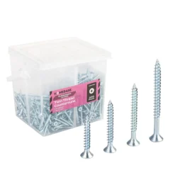 Homebase Zinc Plated Twin Thread Screw KIT Assorted 500 Pack -COMMAND Sales Store 13151282 3714920817058709