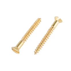 Homebase Brass Wood Screw Countersunk 5 X 40mm 10 Pack