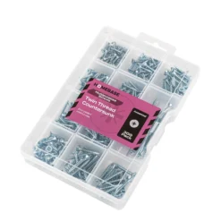 Homebase Zinc Plated Twin Thread Screw KIT Assorted 300 Pack -COMMAND Sales Store 13151287 1404907616974010
