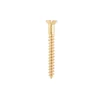 Homebase Brass Wood Screw Countersunk 4 X 40mm 10 Pack