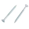 Homebase Zinc Plated Wood Screw Countersunk 4 X 50mm 10 Pack