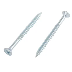 Homebase Zinc Plated Wood Screw Countersunk 4 X 50mm 10 Pack