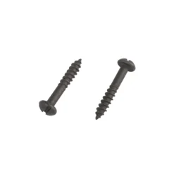 Homebase Black Wood Screw Round Head 4 X 25mm 10 Pack
