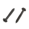 Homebase Black Wood Screw Round Head 5 X 30mm 10 Pack
