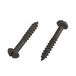 Homebase Black Wood Screw Round Head 5 X 30mm 10 Pack