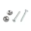 Homebase Mirror Screw Chrome Plated Round Head 4 X 30mm 4 Pack