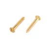 Homebase Brass Wood Screw Round Head 4 X 25mm 10 Pack