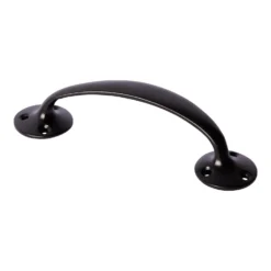 Victorian Bow Door Handle 150mm - Matt Black