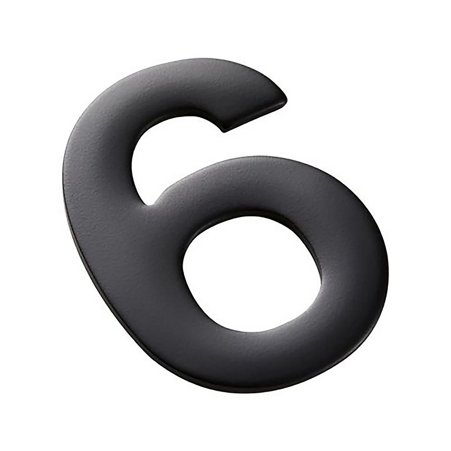 50MM Mode Self Adhesive Door Number Matt Black - 6 1 50MM Mode Self Adhesive Door Number Matt Black - 6