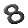50MM Mode Self Adhesive Door Number Matt Black - 8
