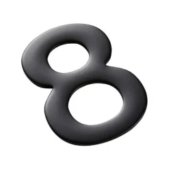 50MM Mode Self Adhesive Door Number Matt Black - 8