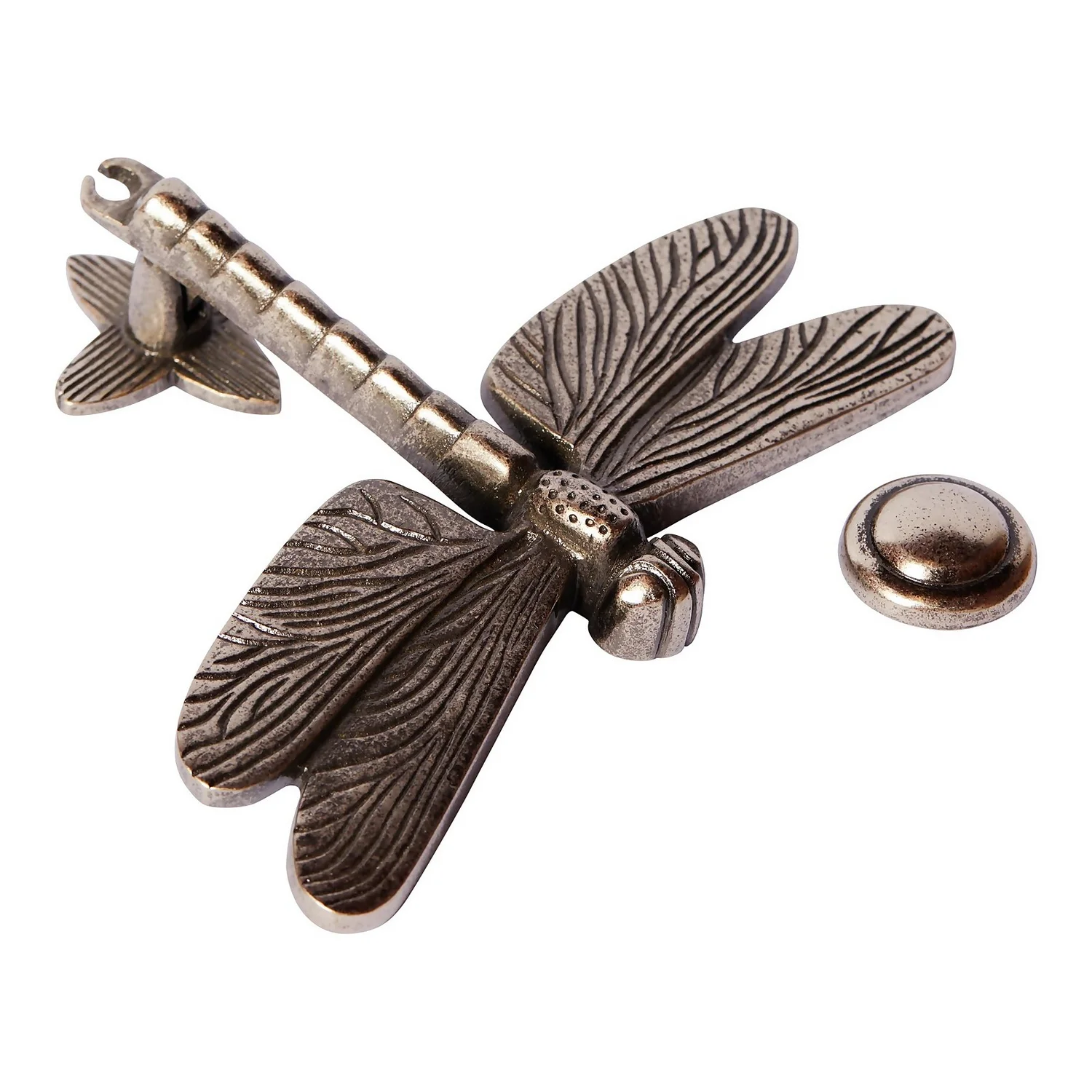 Dragonfly Door Knocker - Rumble Nickel 1 Dragonfly Door Knocker - Rumble Nickel