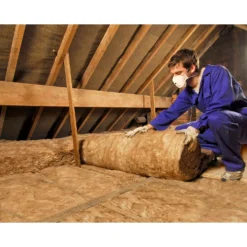 Knauf Insulation Loft Roll (L)4.82m (W)1.14m (T) 200mm - Coverage 5.5sqm -COMMAND Sales Store 13815565 7404958616819987
