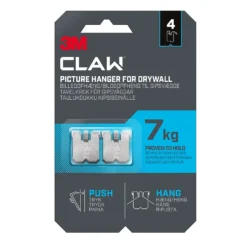 3M CLAW Drywall Picture Hanger 4 Pack - 7kg -COMMAND Sales Store 13888629 8794971100154352