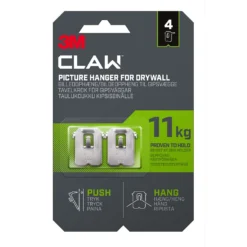 3M CLAW Drywall Picture Hanger 4 Pack - 11kg -COMMAND Sales Store 13888631 9214971100878960