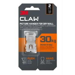 3M CLAW Drywall Picture Hanger 2 Pack - 30kg -COMMAND Sales Store 13888635 1954971100824477