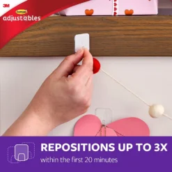 Command™ Adjustables™ Repositionable Hooks 12 Hooks + 24Strips/PK -COMMAND Sales Store 13888637 1884974675066573