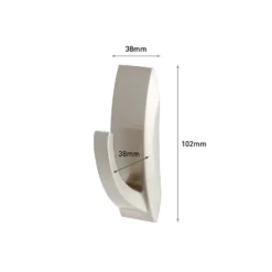 Command™ Large Modern Reflections Satin Nickel Metal Bathroom Hook -COMMAND Sales Store 13888641 3094974674953230