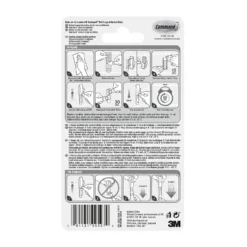 Command™ Large Modern Reflections Satin Nickel Metal Bathroom Hook -COMMAND Sales Store 13888641 5094974674983788