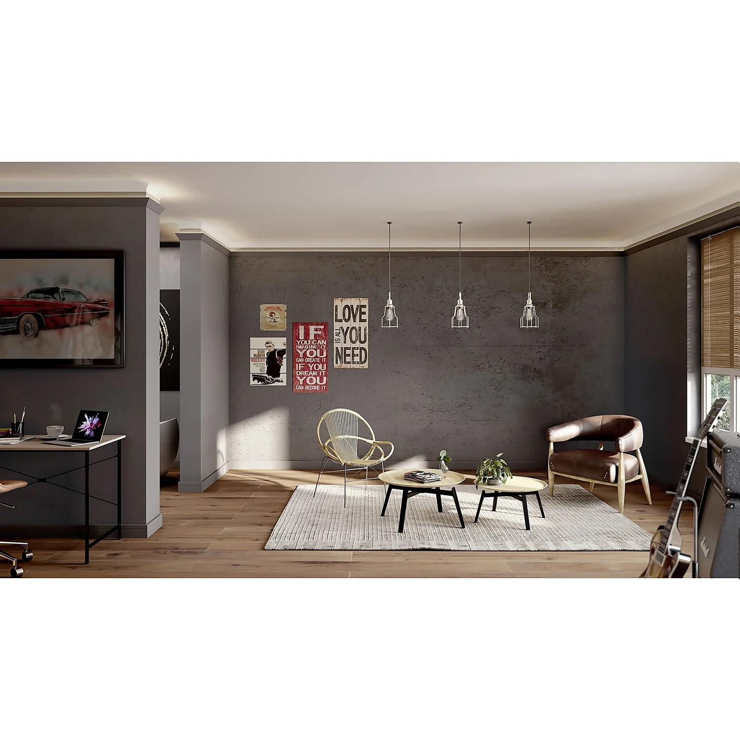 Decoflair CL12 Indirect Lighting Cornice - 2m X 60 X 36 Mm 2 Decoflair CL12 Indirect Lighting Cornice - 2m X 60 X 36 Mm - Image 2