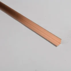 Unequal Angle Rose Gold Aluminium Profile 2m